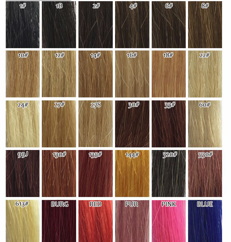 custom lace front hair color chart